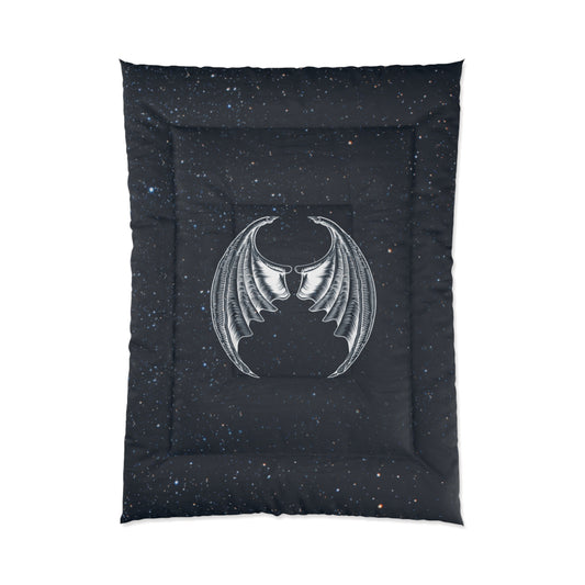 Celestial Comforter - Night Sky Bedding for Cozy Nights, Starry Queen Quilt, A Court of Thorns and Roses Blanket, Celestial Bedroom Decor,