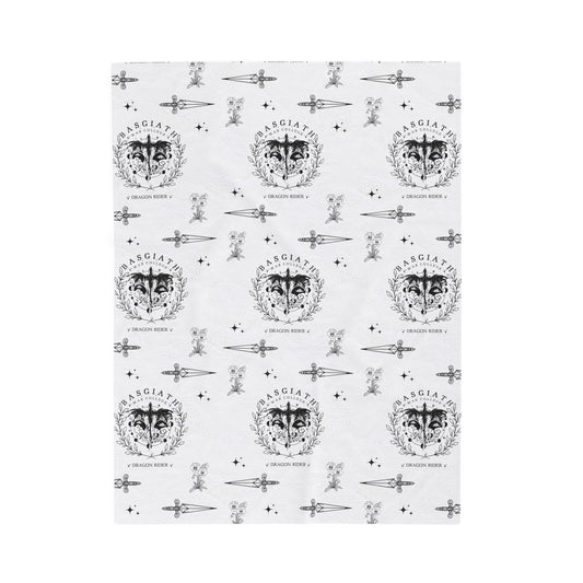 Fourth Wing Inspired Blanket Fourth Wing Gift for Her | Checkerboard Bookish Fleece Throw Blanket | Iron Flame Gifts | Bookstagram Merch