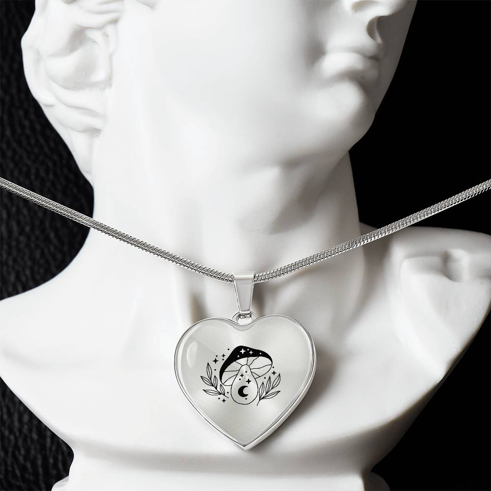 Cute Celestial Mushroom Layering Necklace