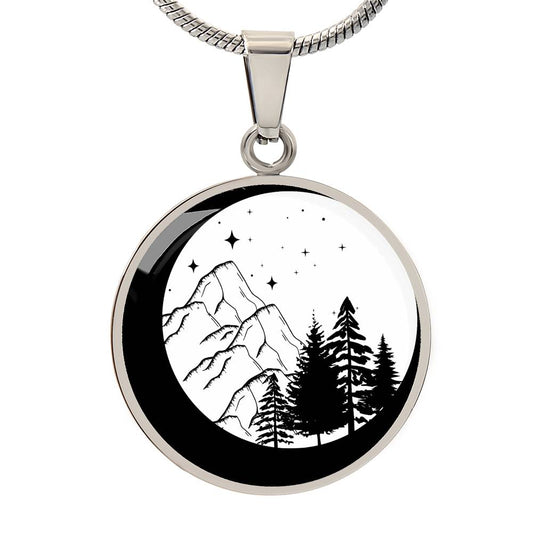 ACOTAR Necklace - Velaris Stars, Moon, Mountains | Silver or Gold | Personalize with S+N, Forever, Anniversary | Stylish Fan-Adored Jewelry!