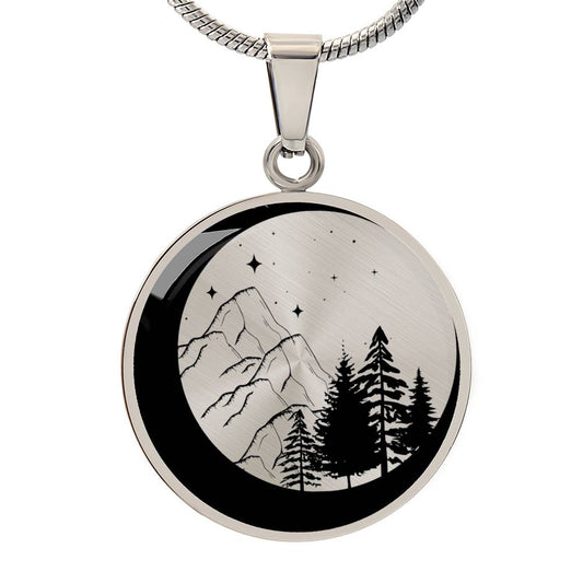 ACOTAR Necklace - Velaris Stars, Moon, Mountains | Silver or Gold | Personalize with S+N, Forever, Anniversary | Stylish Fan-Adored Jewelry!
