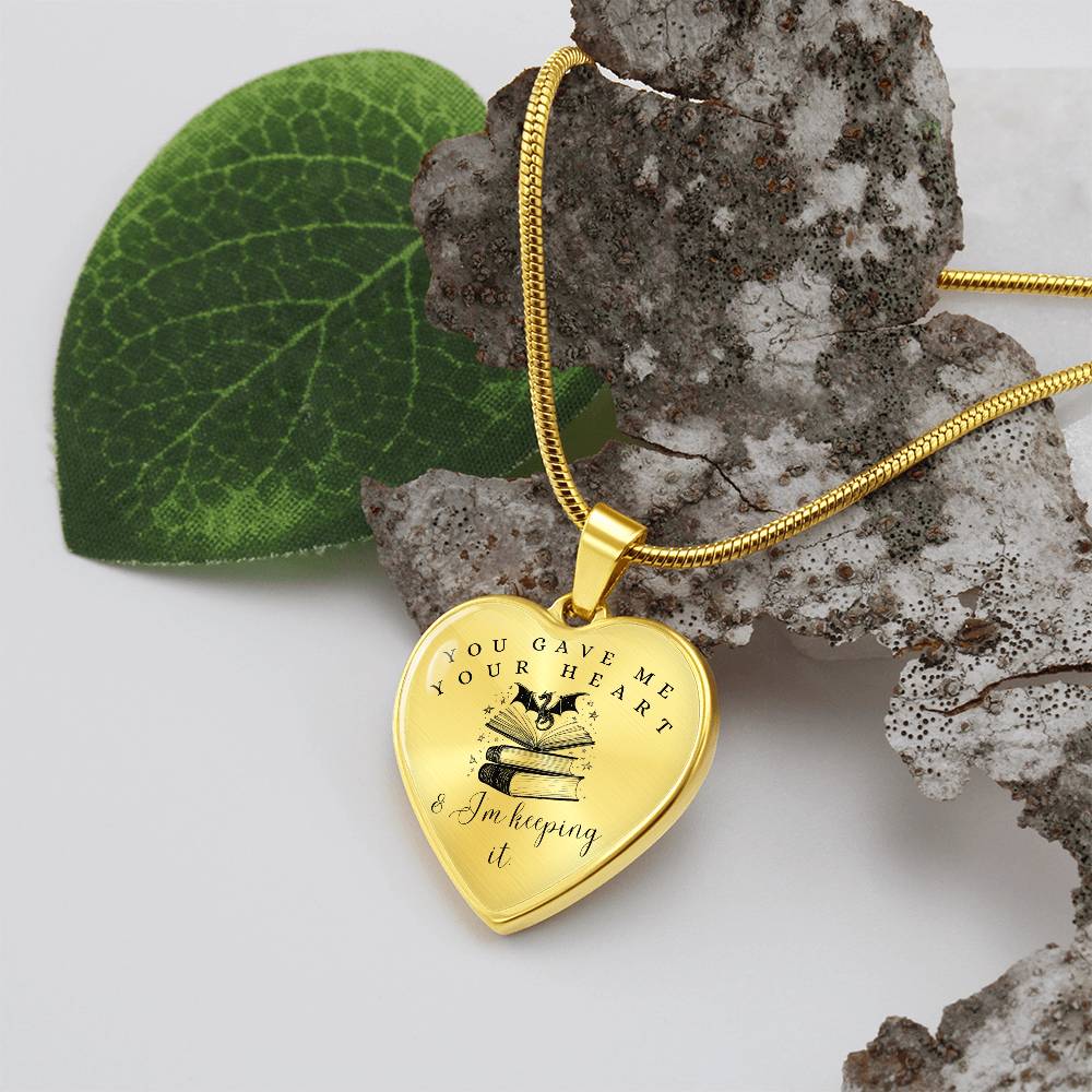 Dragon heart necklace fourth wing