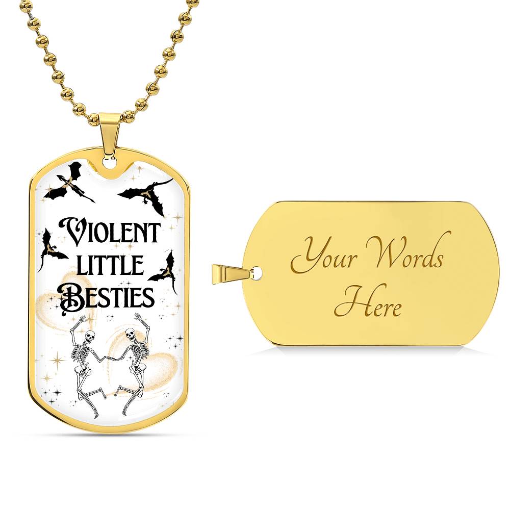 Bookish Best Friend Birthday Gift for Her Fourth Wing Romantasy Reader Best Friend Necklace Bookstagram Booktok Bestie Bday
