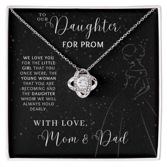 Prom Pave Knot Necklace from Mom and Dad