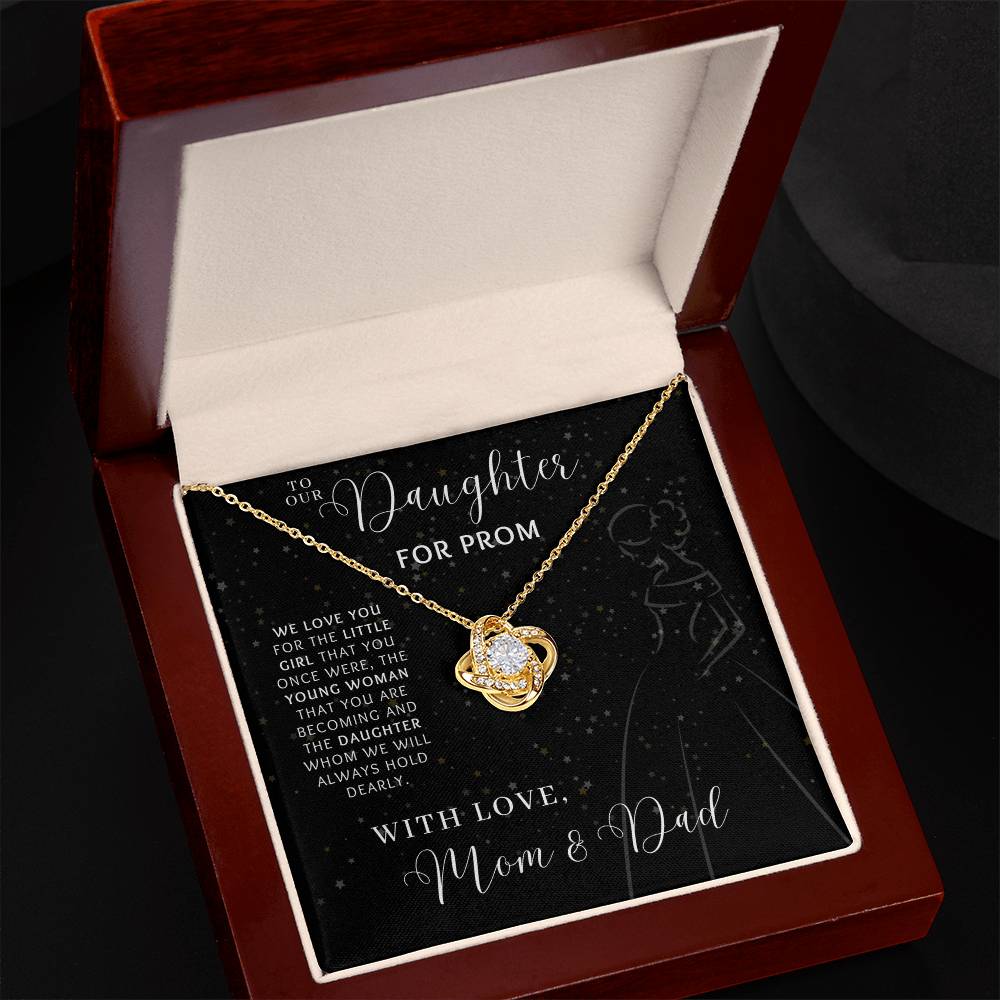 Prom Pave Knot Necklace from Mom and Dad
