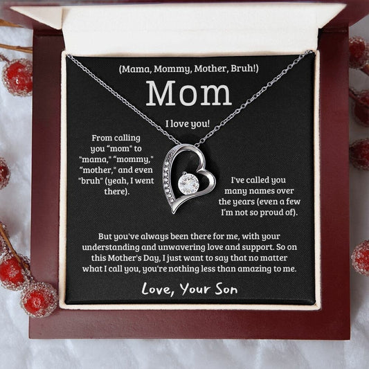 Funny, Heartfelt Mothers Day Gift for Mom, Boy Mom Gift, Mothers Day Gift from Son, Birthday Gift for Mom from Son, Mom Necklace from Son