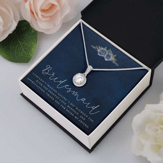 Navy Blue Bridesmaid Necklace