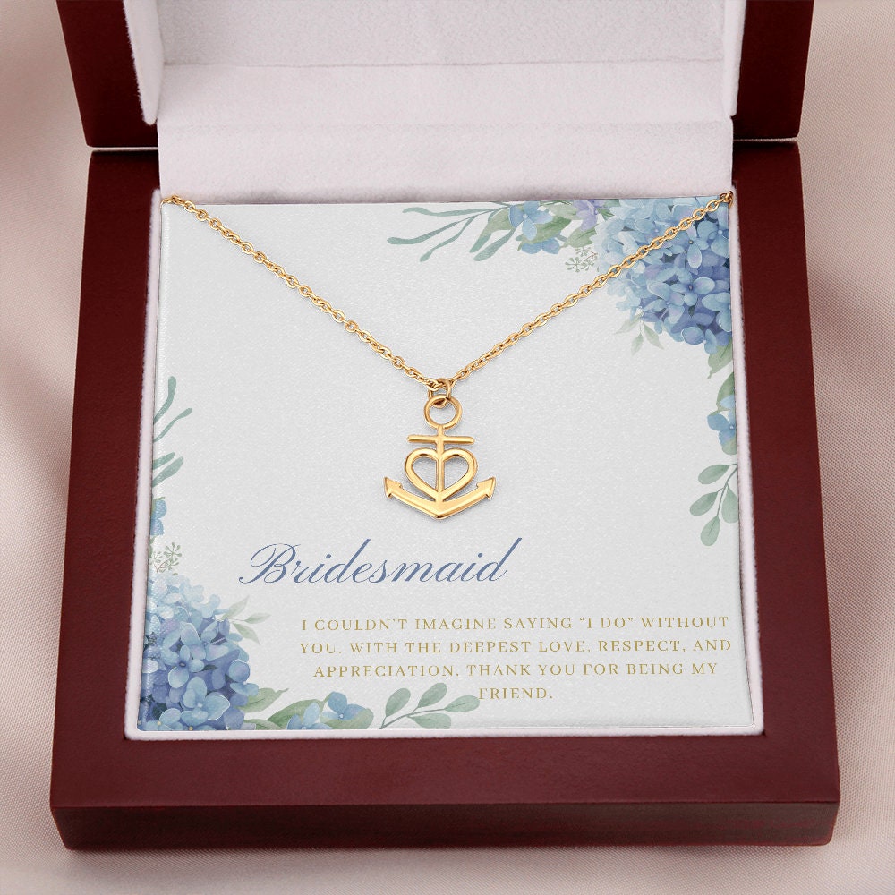 Bridesmaid Necklace for Hydrangea Theme Wedding