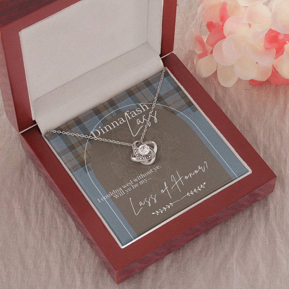 Outlander Necklace for Bridesmaid Proposal