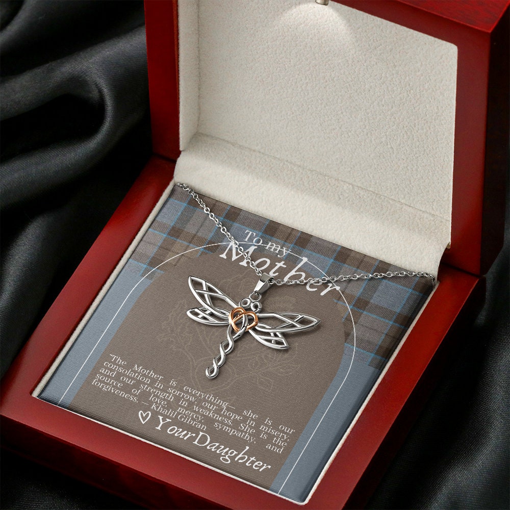 Outlander Themed Dragonfly Necklace for Mother