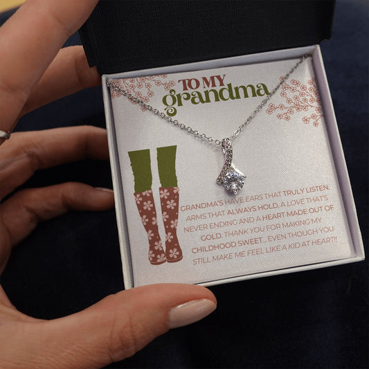 Necklace for Grandma, Rain Boots, Gardening, Mothers Day, Birthday, Retro, Boho