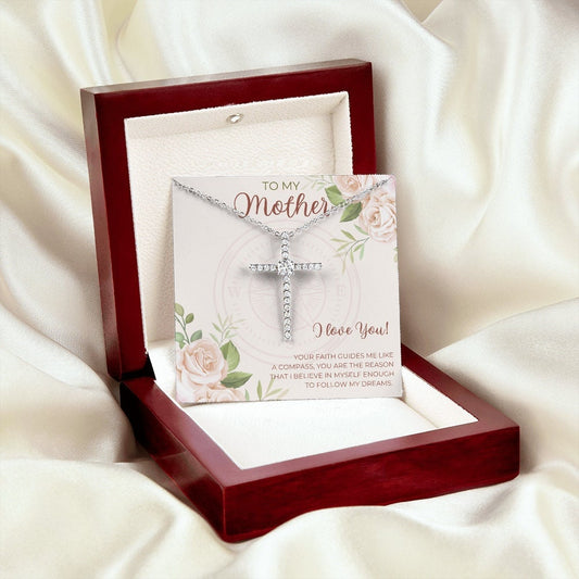 Cross Pendant for Mother, from daughter, from son, religious, Mothers Day Gift