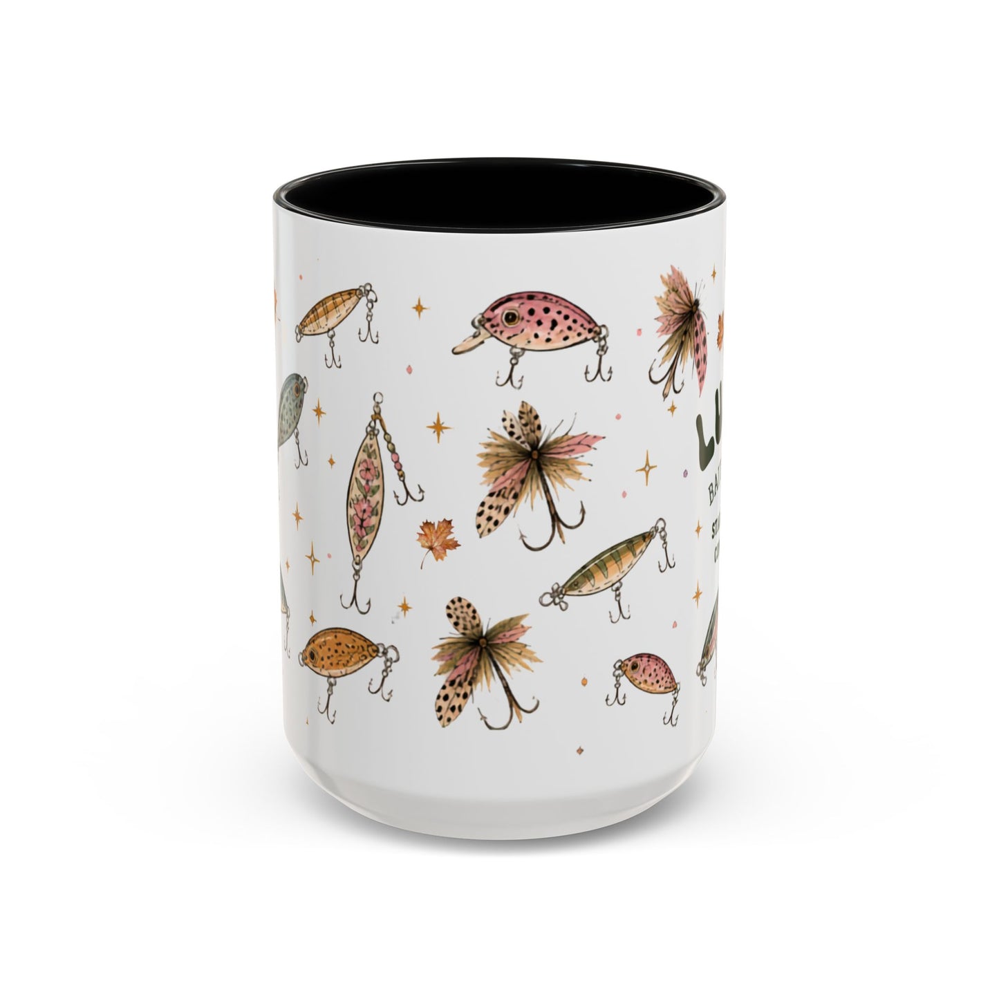 Luke’s Bait & Tackle Fishing Mugs – Vintage Lure Coffee Cup (11/15oz)