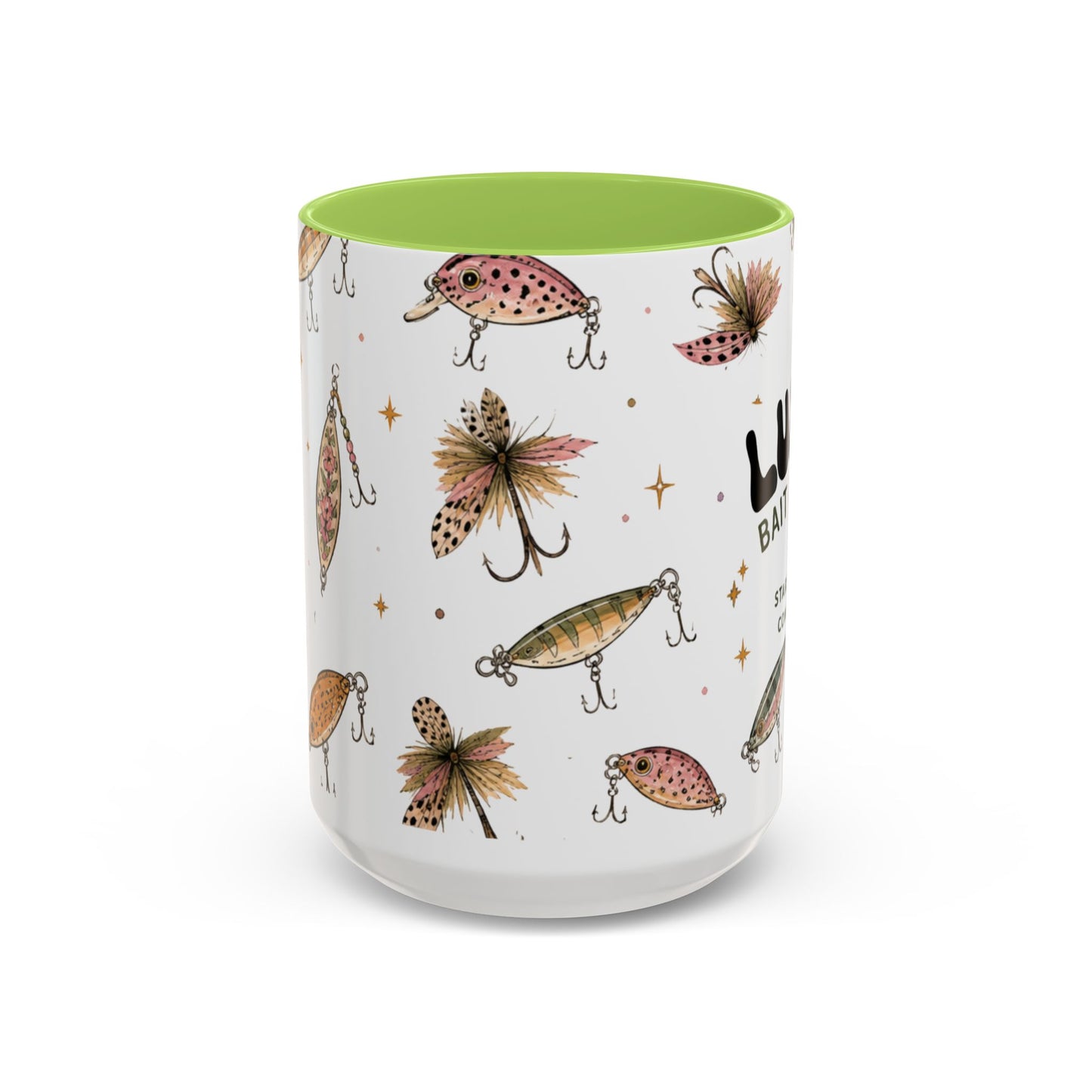 Luke’s Bait & Tackle Fishing Mug – Vintage Lure Coffee Cup (11/15oz)