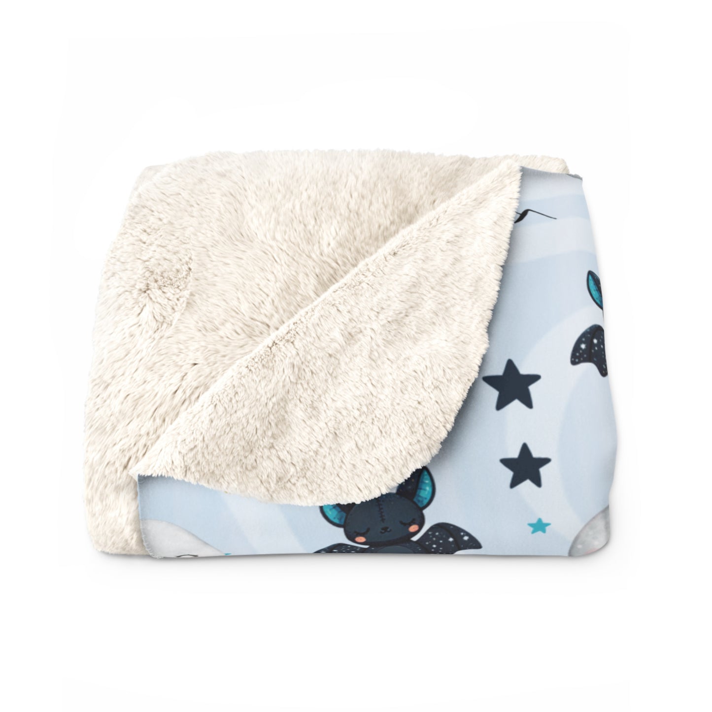 Sherpa Fleece Blanket, Cute Acotar Baby Blanket, Kids Halloween Blanket, Outdoorsy Mountain Bats, Celestial Moons, Boys Blue Fleece, Hygge