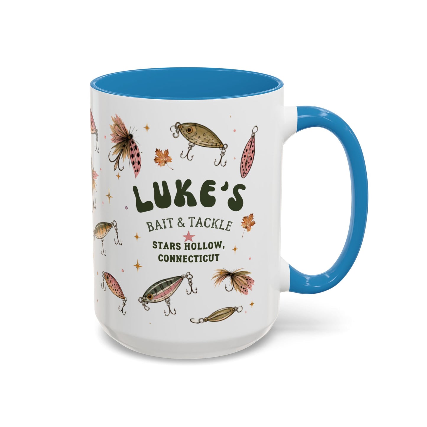 Luke’s Bait & Tackle Fishing Mugs – Vintage Lure Coffee Cup (11/15oz)