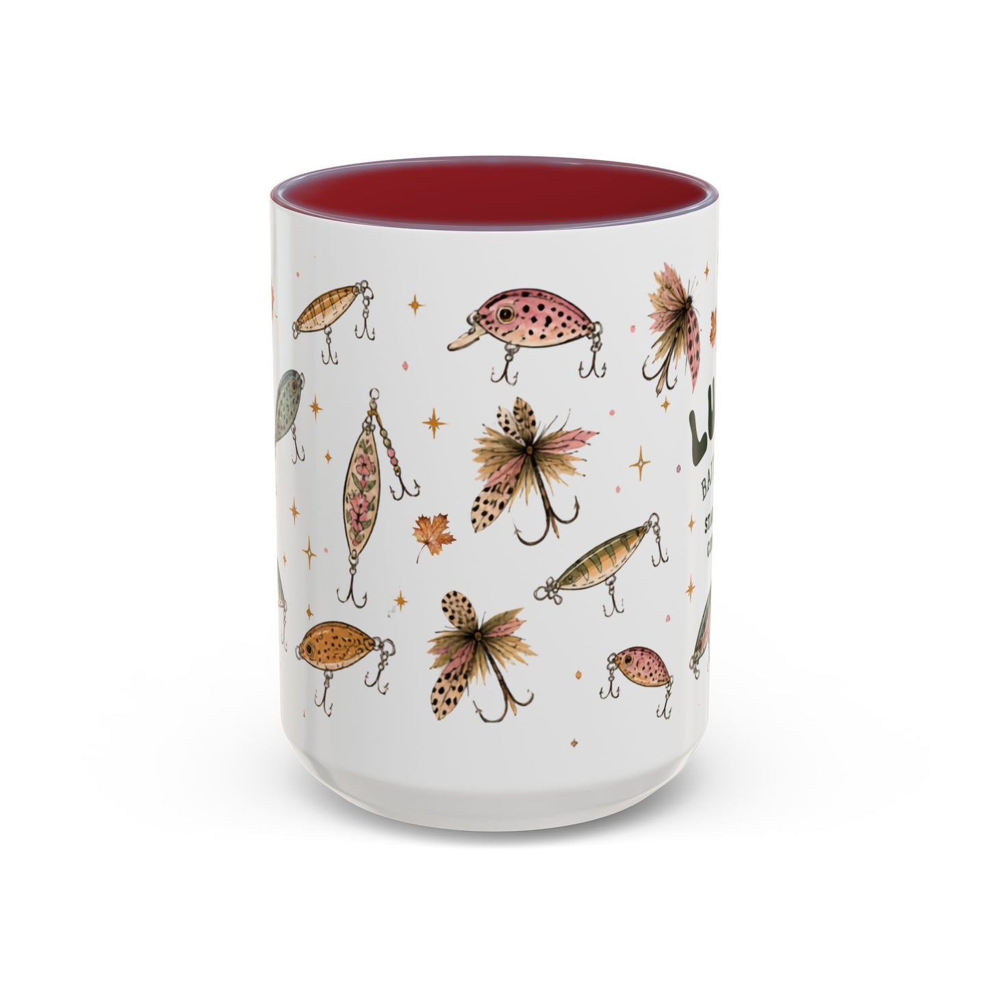 Luke’s Bait & Tackle Fishing Mugs – Vintage Lure Coffee Cup (11/15oz)