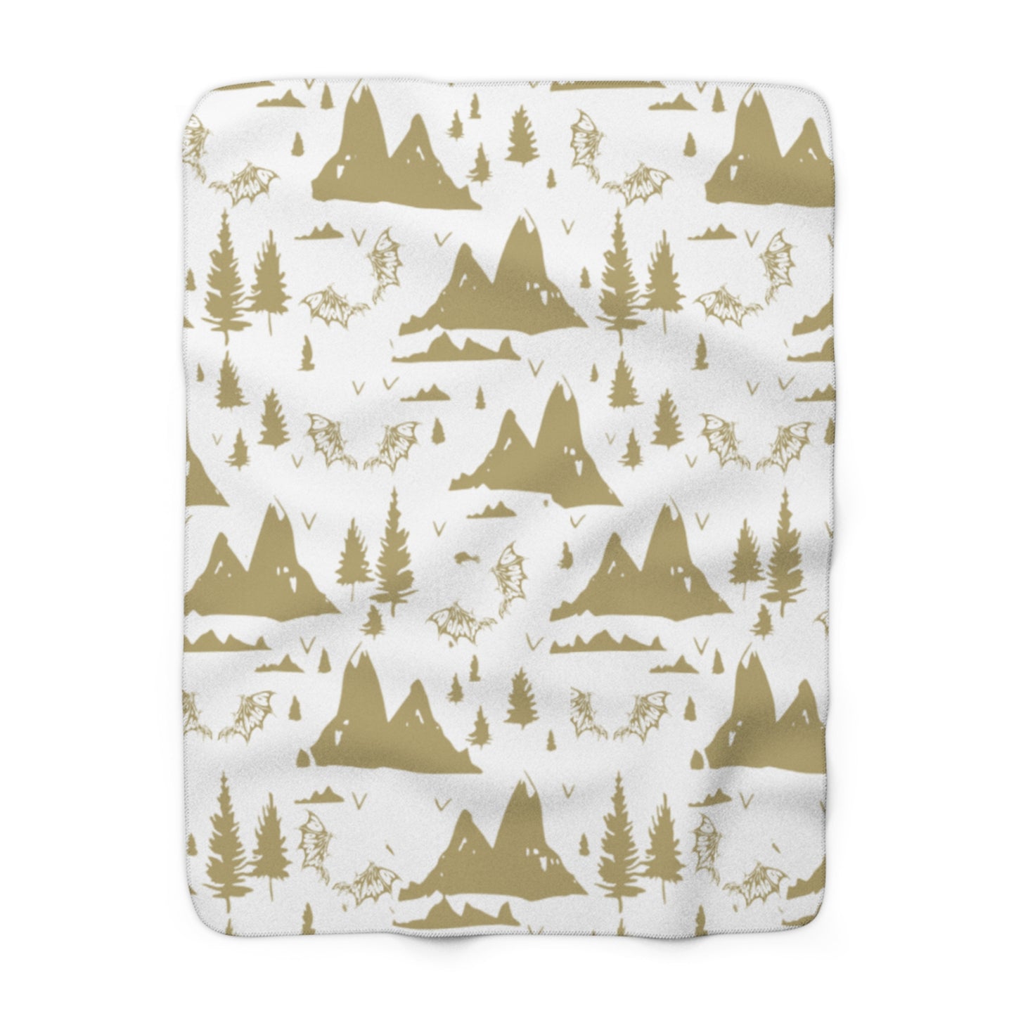 Cozy Acotar Sherpa Fleece Blanket, Crib Blanket Baby Shower Gift for Reader Romantasy Home Decor Celestial Bedding, Soft Plush Throw, Warm