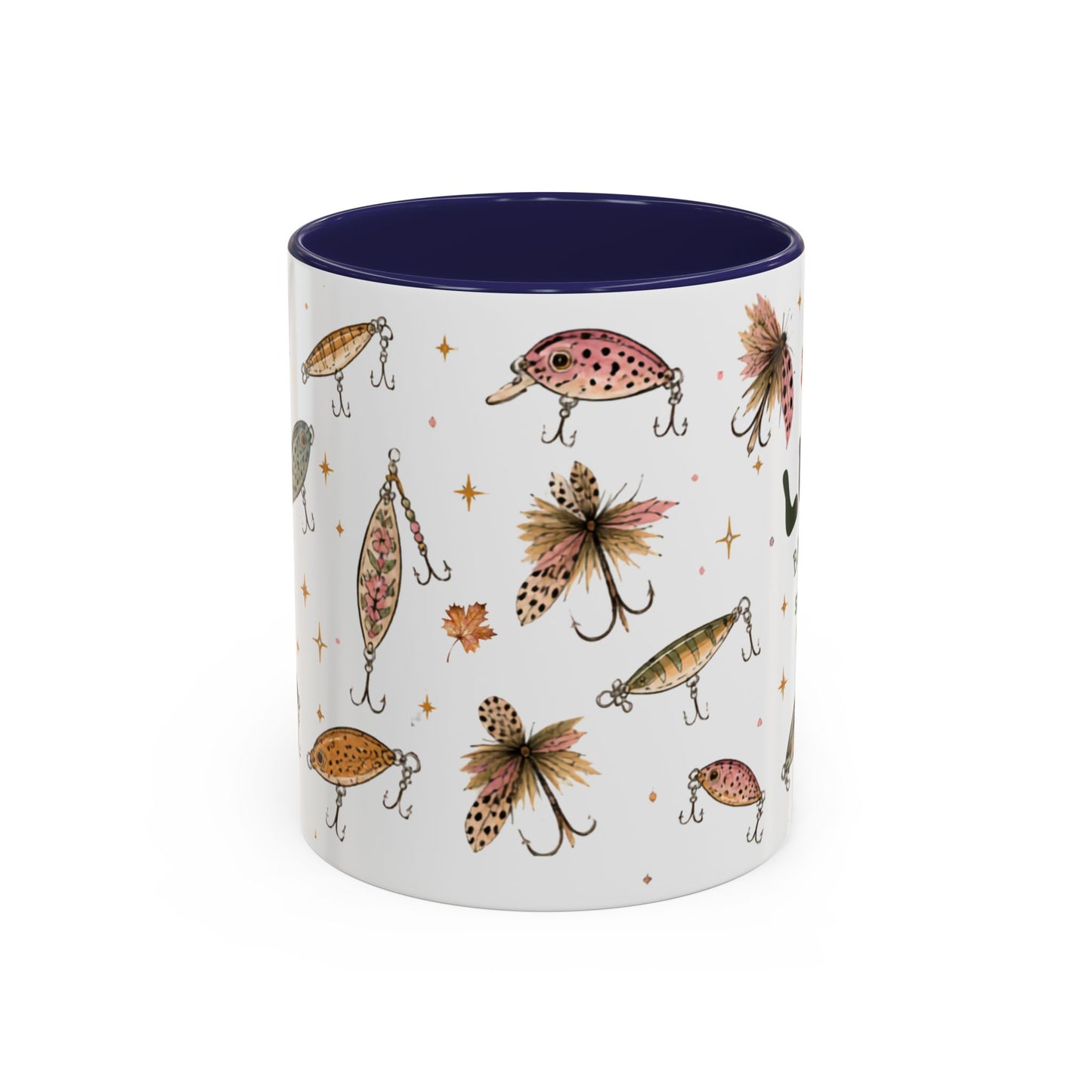 Fishing Lures Coffee Mug — "Luke’s Bait & Tackle" Accent Mug (11/15oz)