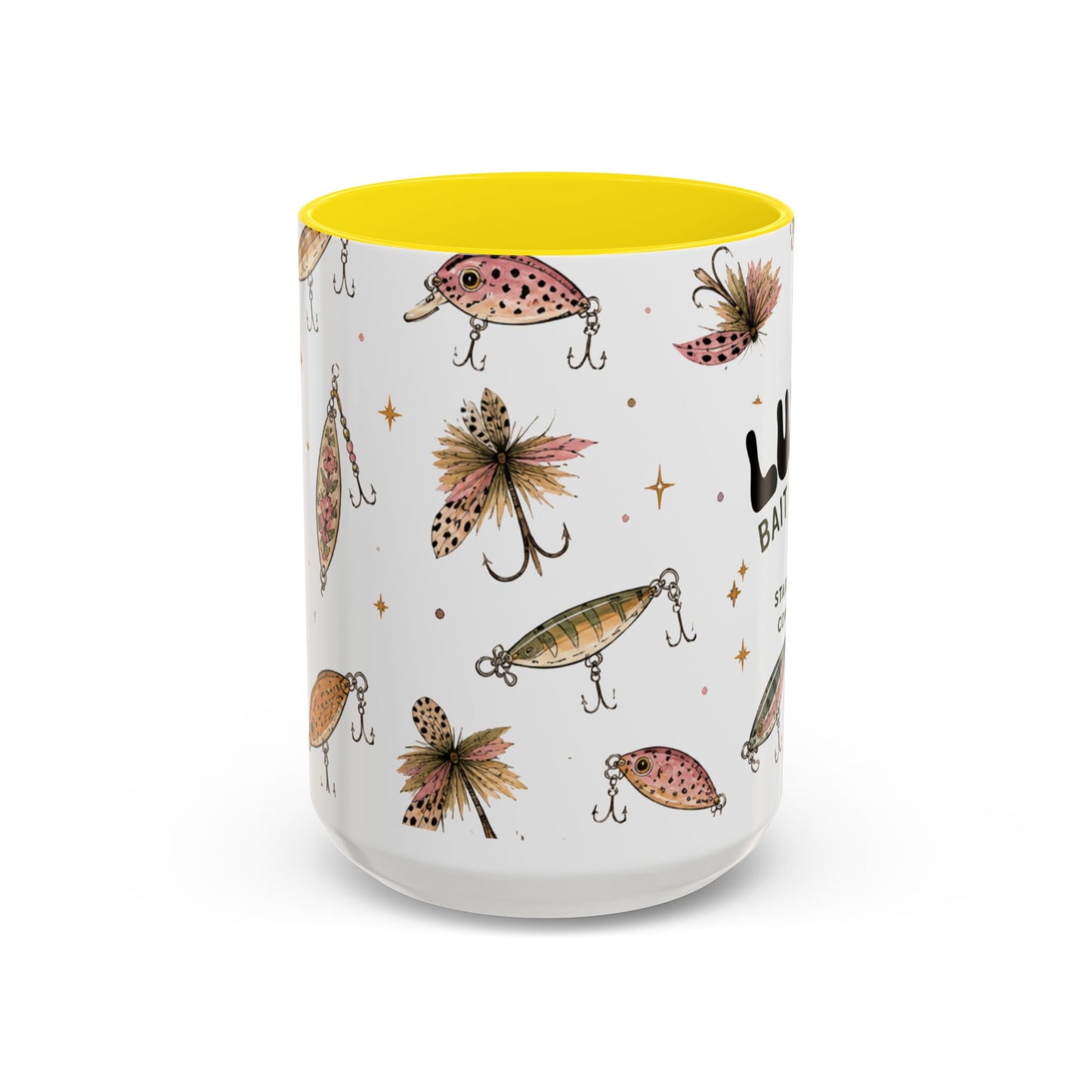 Luke’s Bait & Tackle Fishing Mug – Vintage Lure Coffee Cup (11/15oz)