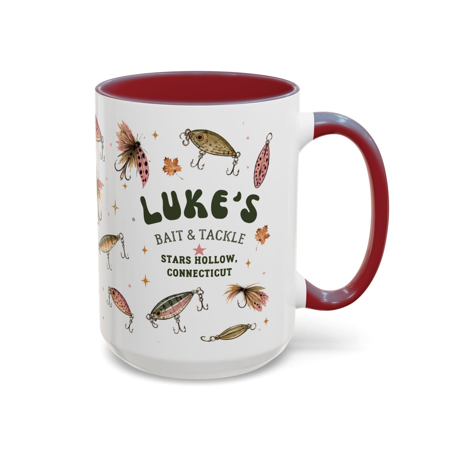 Luke’s Bait & Tackle Fishing Mugs – Vintage Lure Coffee Cup (11/15oz)