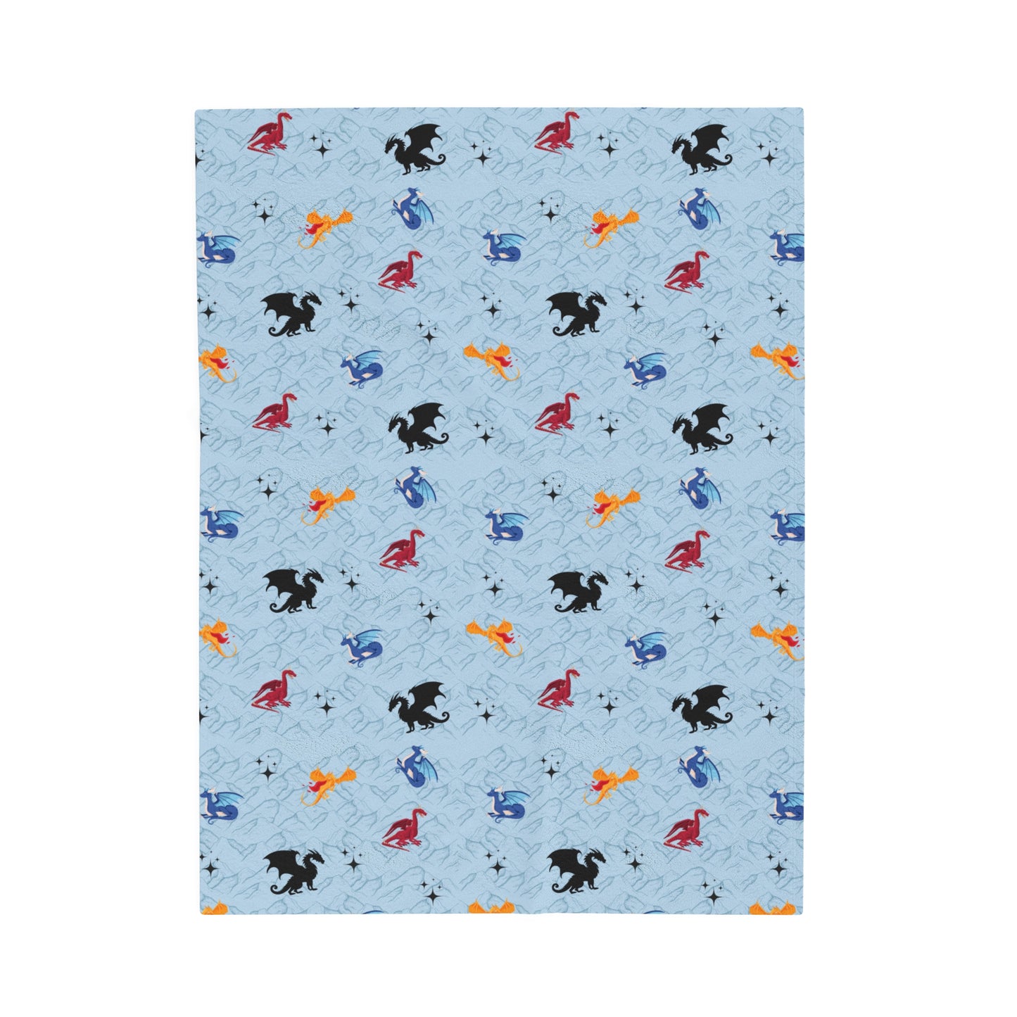 Blue Dragon Blanket Fourth Wing Gift for Her | Bookish Fleece Throw Blanket | Iron Flame Gifts | Bookstagram Merch
