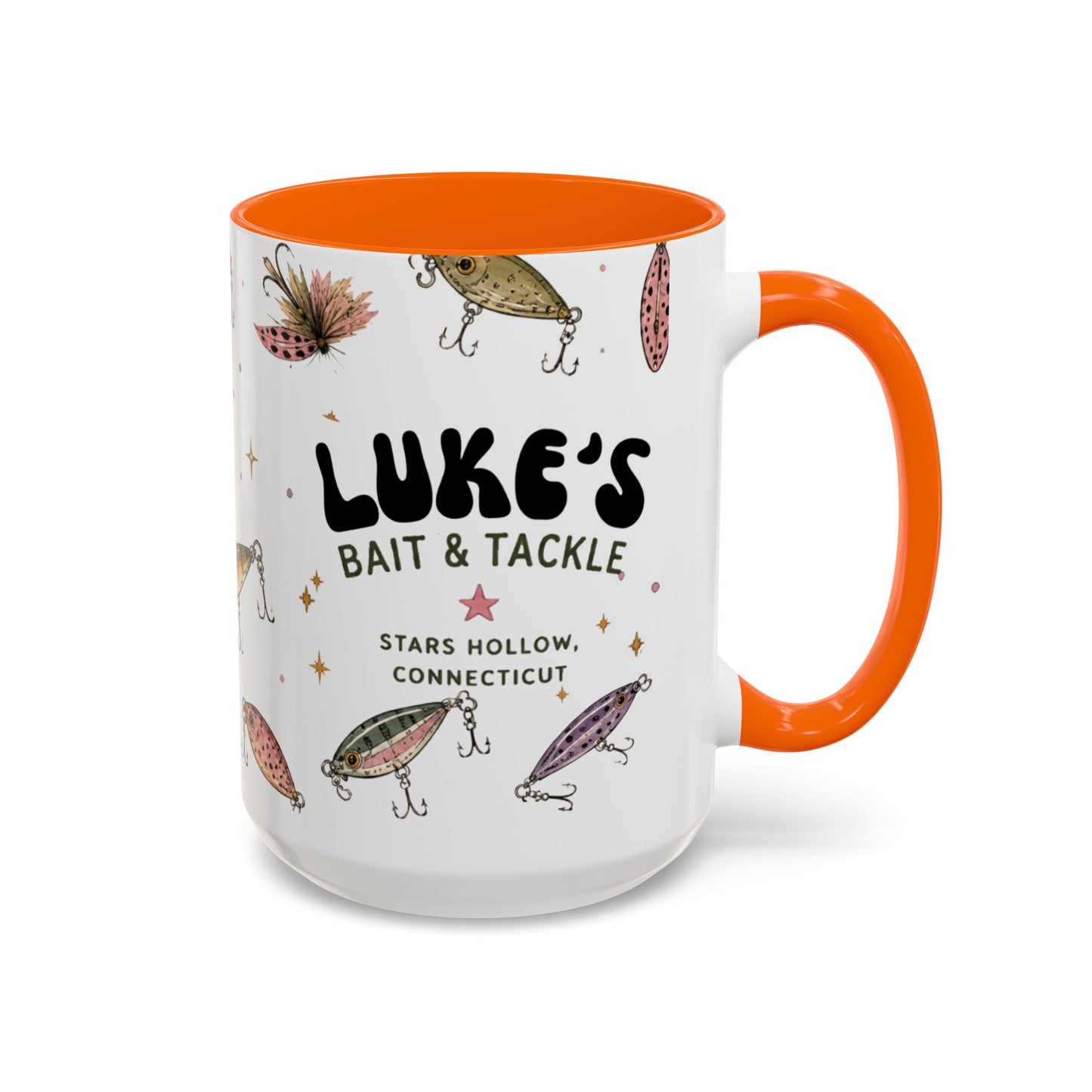 Luke’s Bait & Tackle Fishing Mug – Vintage Lure Coffee Cup (11/15oz)