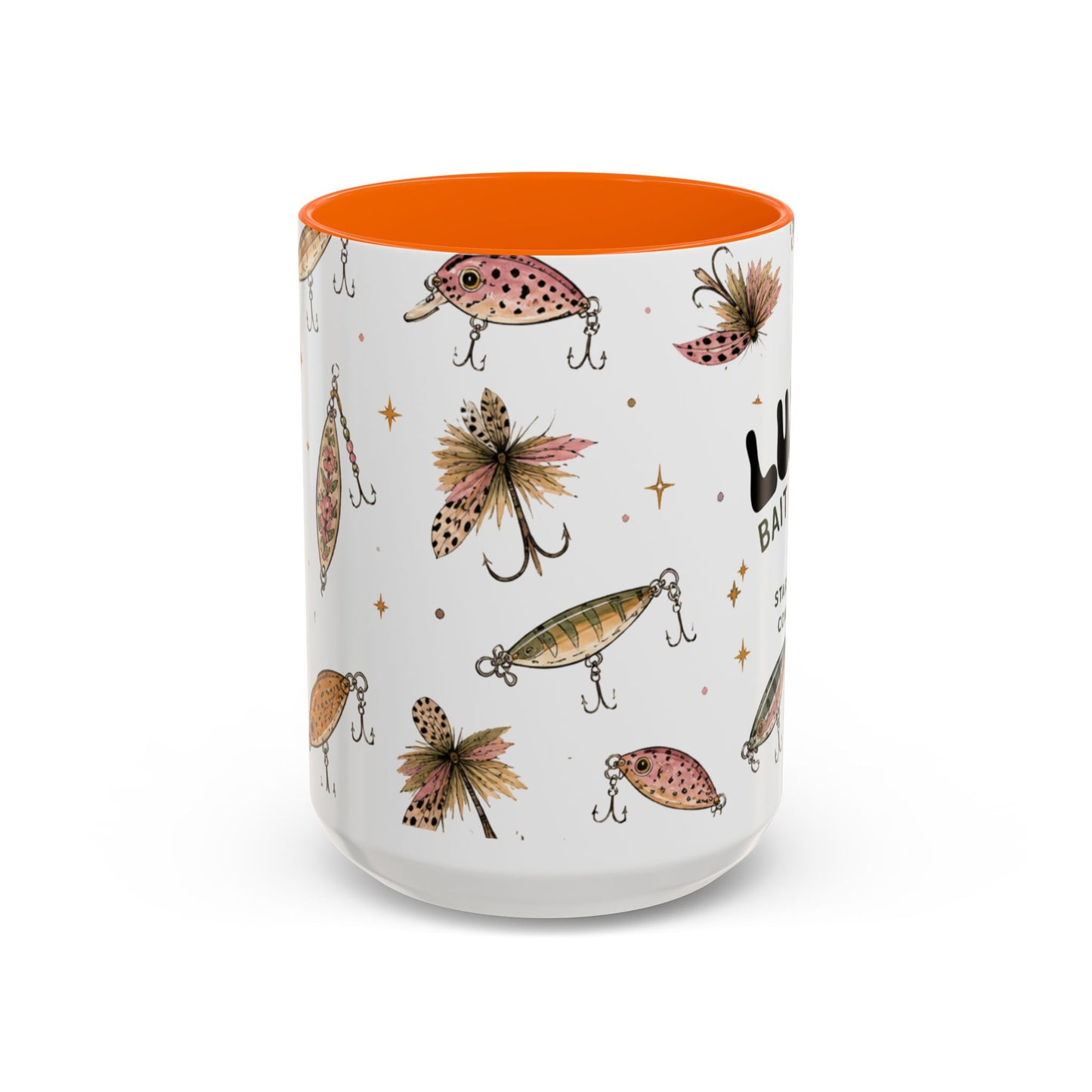 Luke’s Bait & Tackle Fishing Mug – Vintage Lure Coffee Cup (11/15oz)