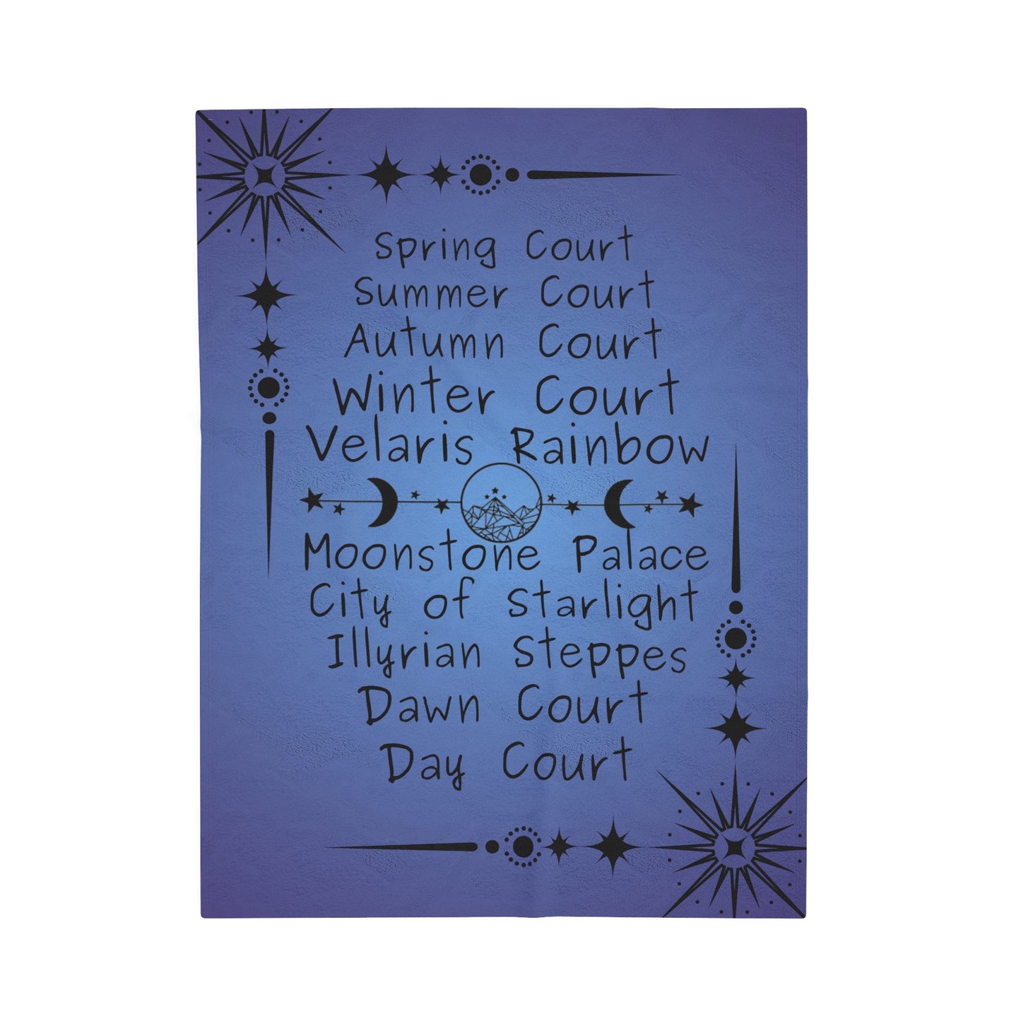 Velveteen Plush Blanket | Acotar Bat Boys Characters | Booktok Merch| Bookish Gift for Fantasy Lovers