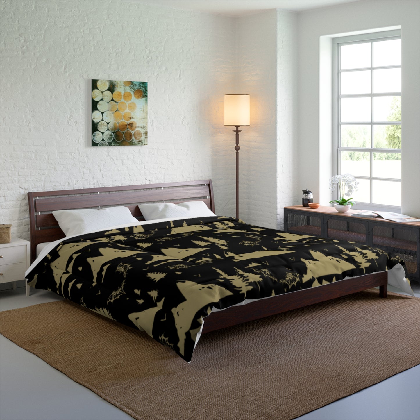 Celestial Comforter - Night Sky Bedding for Cozy Nights, Starry Queen Quilt, A Court of Thorns and Roses Blanket, Celestial Bedroom Decor,