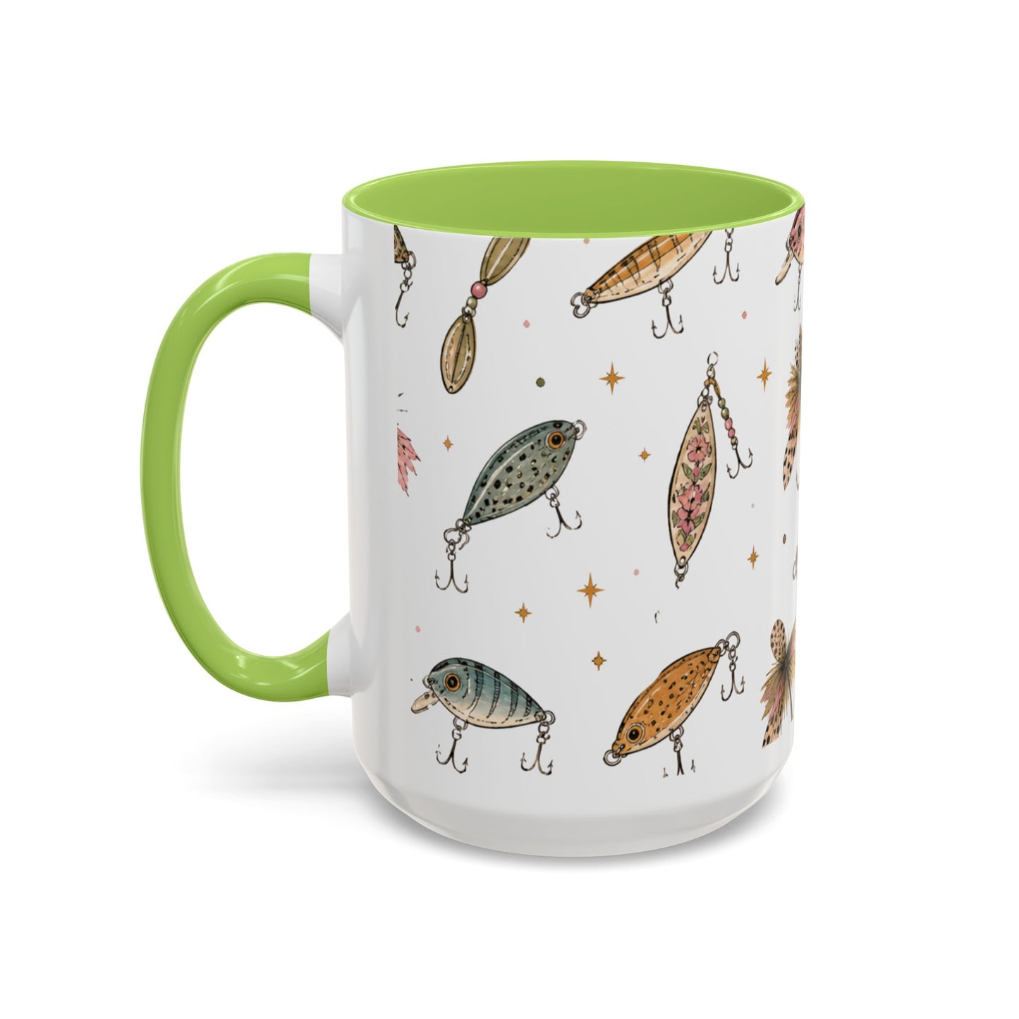 Luke’s Bait & Tackle Fishing Mug – Vintage Lure Coffee Cup (11/15oz)