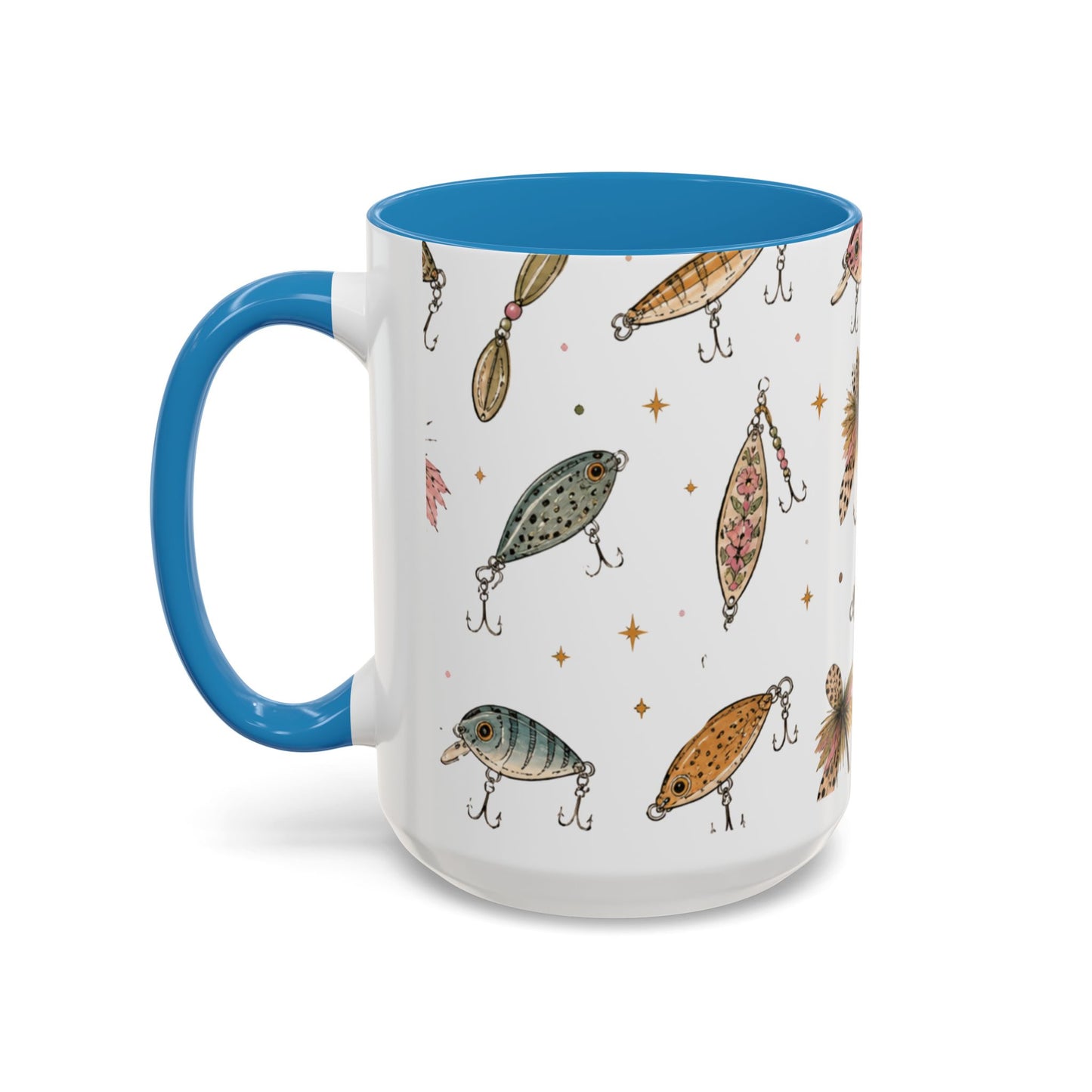 Luke’s Bait & Tackle Fishing Mug – Vintage Lure Coffee Cup (11/15oz)