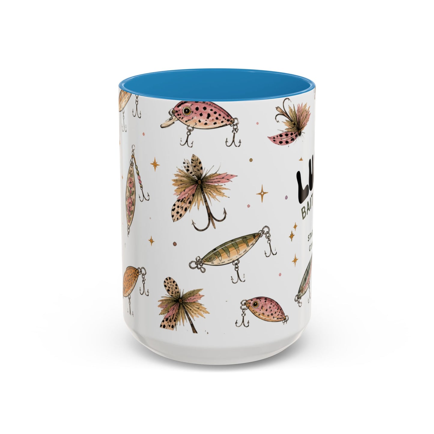 Luke’s Bait & Tackle Fishing Mug – Vintage Lure Coffee Cup (11/15oz)