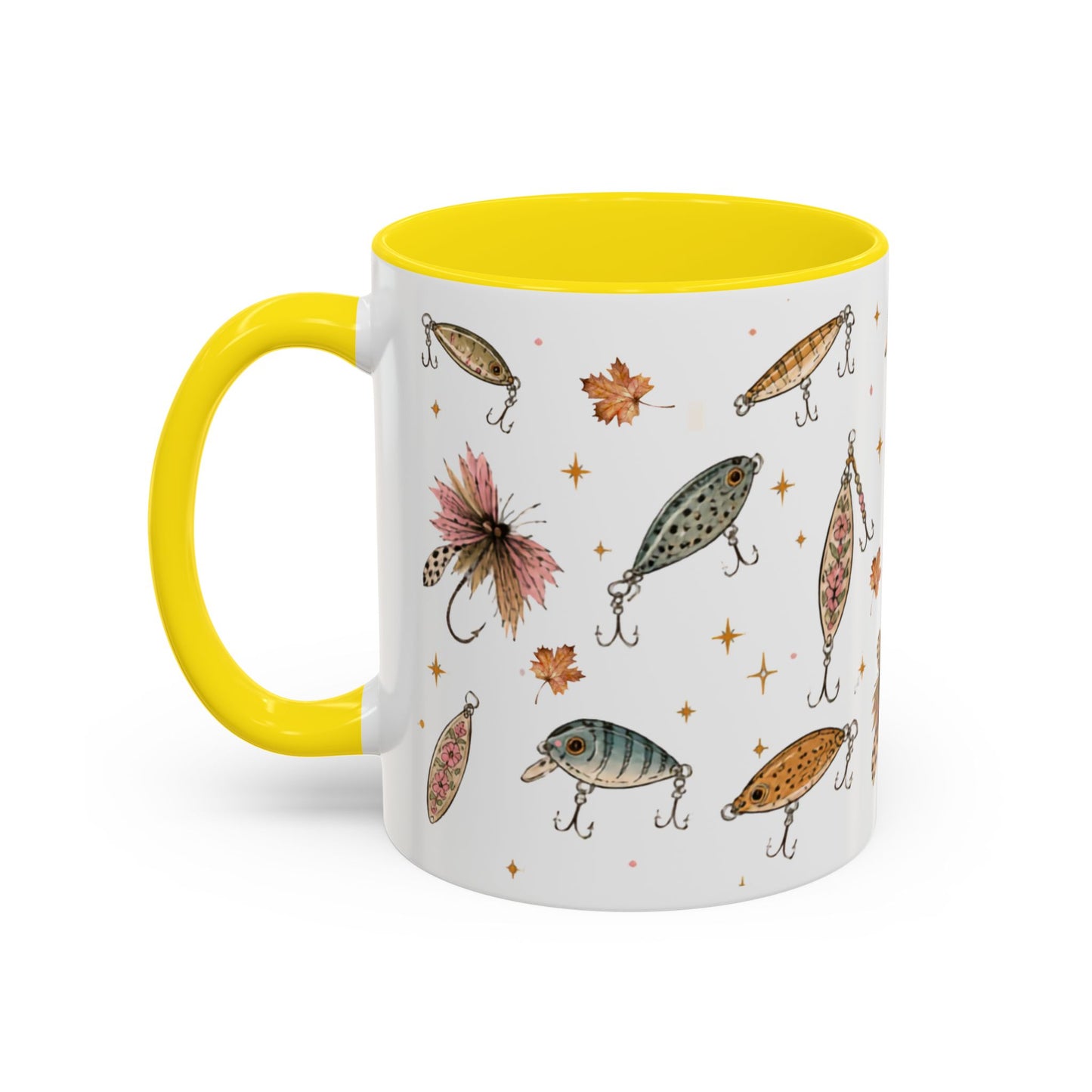 Fishing Lures Coffee Mug — "Luke’s Bait & Tackle" Accent Mug (11/15oz)