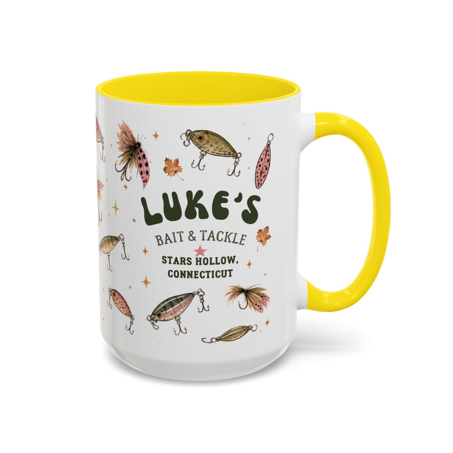 Luke’s Bait & Tackle Fishing Mugs – Vintage Lure Coffee Cup (11/15oz)