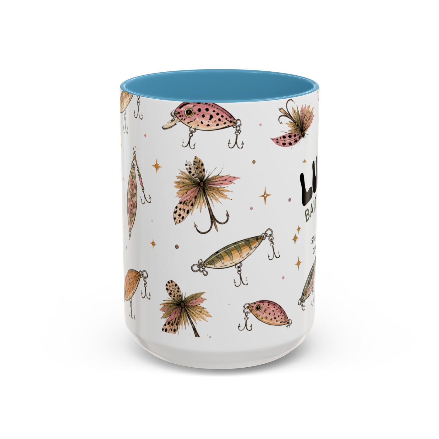 Luke’s Bait & Tackle Fishing Mug – Vintage Lure Coffee Cup (11/15oz)