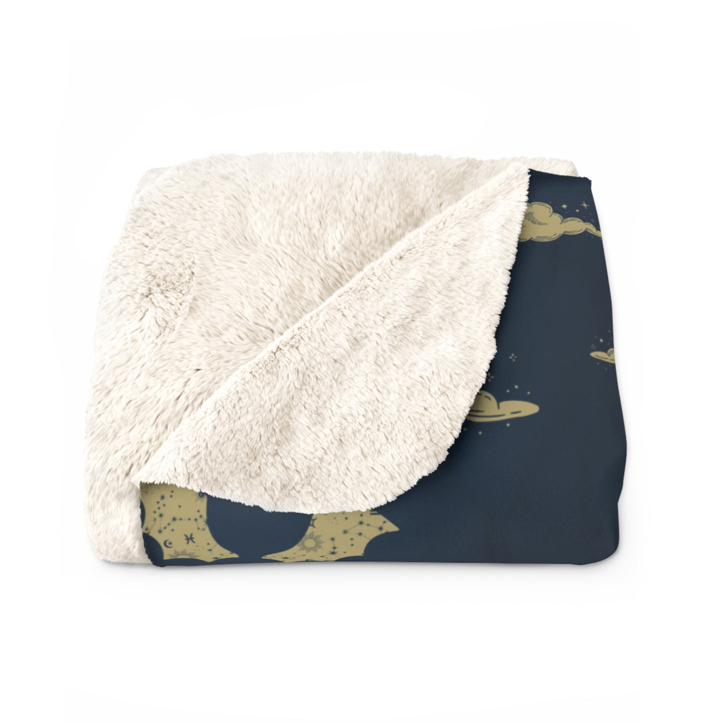 Cozy Acotar Sherpa Fleece Blanket, Crib Blanket Baby Shower Gift for Reader Romantasy Home Decor Celestial Bedding, Soft Plush Throw, Warm