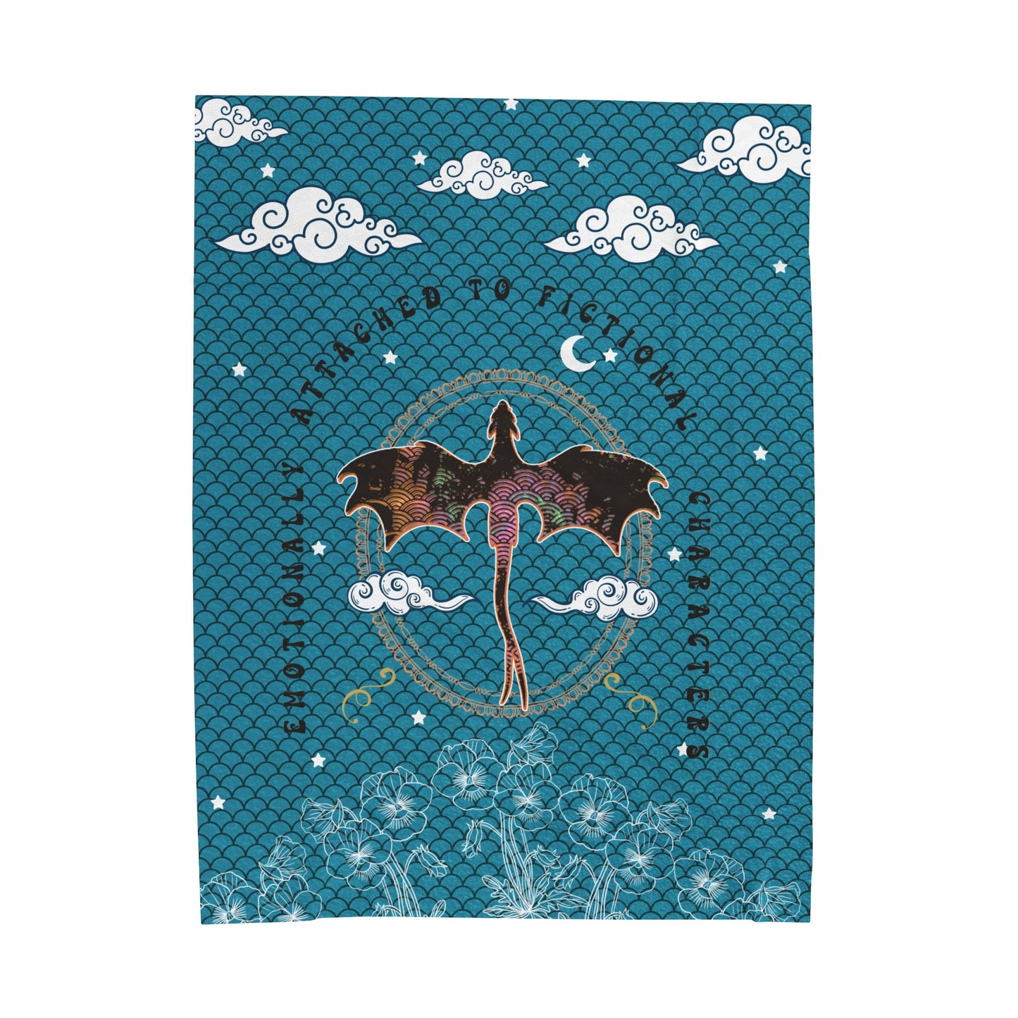 Valentines Day Fourth Wing Inspired Blanket Bookish Gift for Her Bookish Fleece Throw Blanket | Onyx Storm Inspired | Galentine Merch