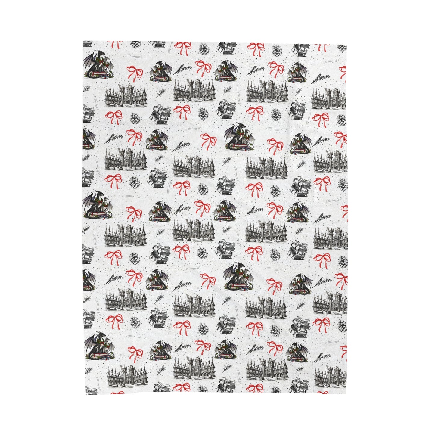 Velveteen Plush Blanket | Dragons Romantasy | Booktok Merch| Bookish Gift for Fantasy Lovers