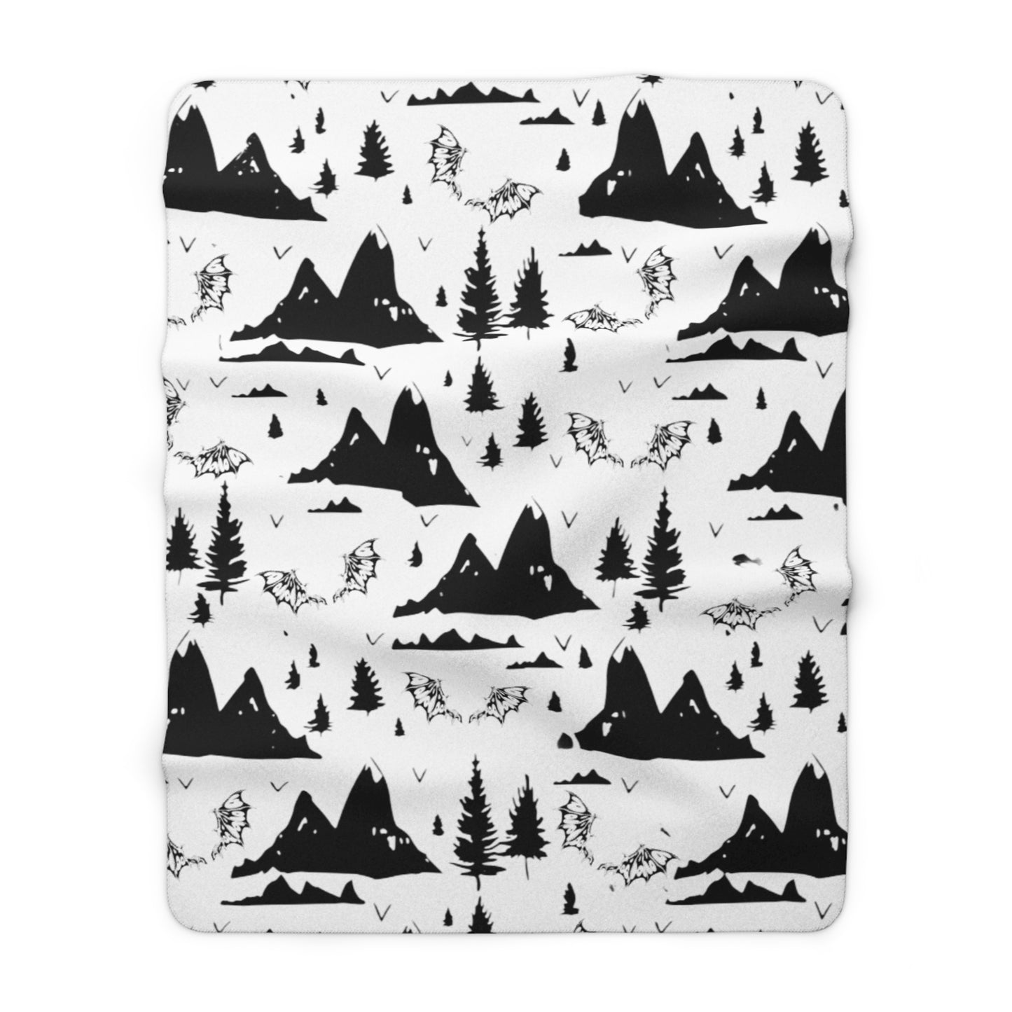 Cozy Acotar Sherpa Fleece Blanket, Crib Blanket Baby Shower Gift for Reader Romantasy Home Decor Celestial Bedding, Soft Plush Throw, Warm