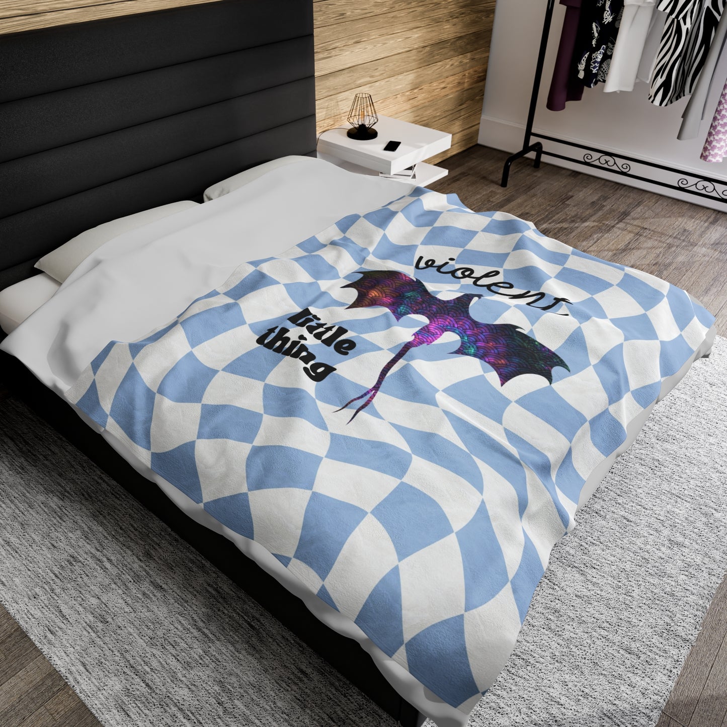 Violent Little Thing Velveteen Plush Dragon Blanket