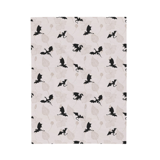 Neutral Fourth Wing Blanket Fourth Wing Gift for Her | Bookish Fleece Throw Blanket | Iron Flame Gifts | Bookstagram Merch