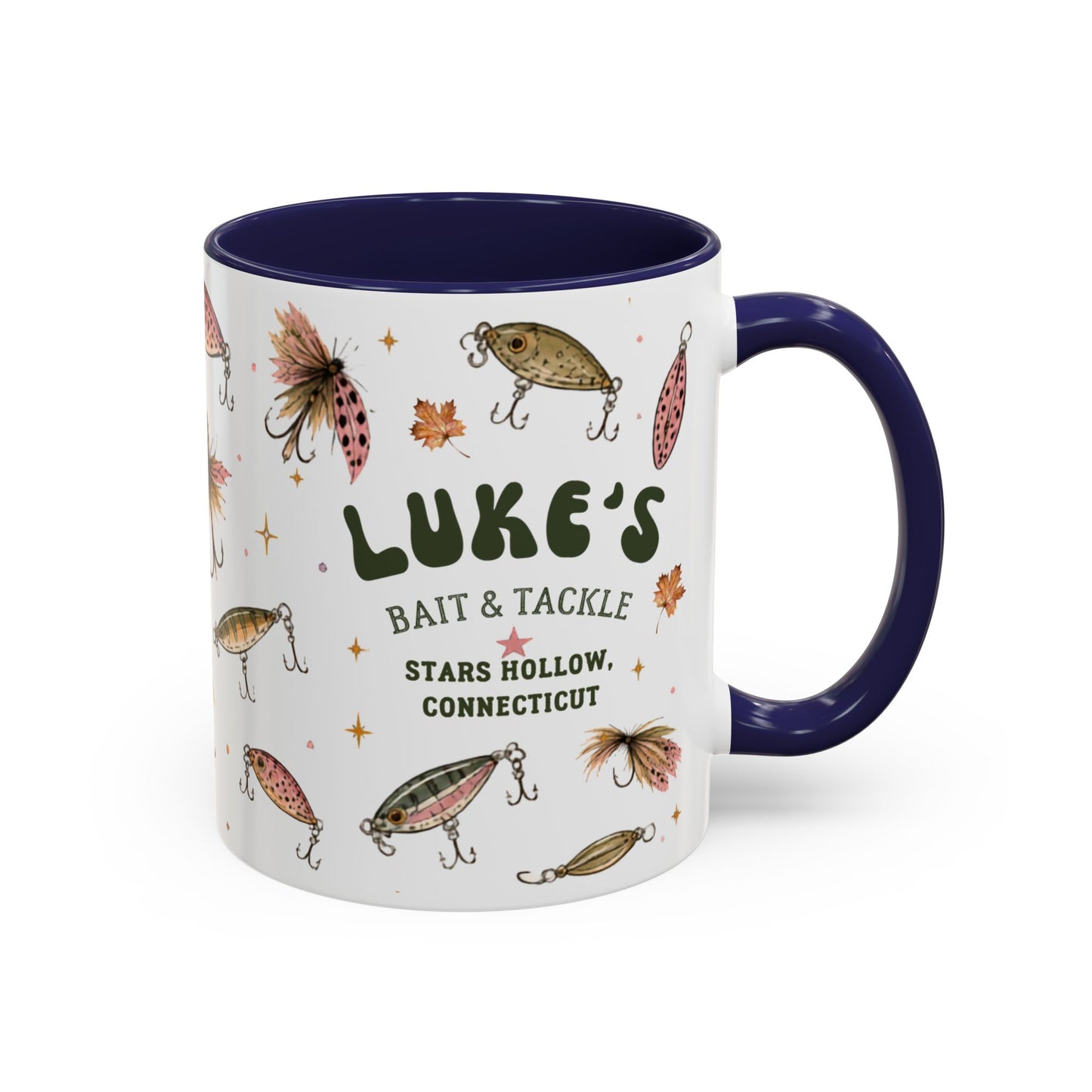 Fishing Lures Coffee Mug — "Luke’s Bait & Tackle" Accent Mug (11/15oz)