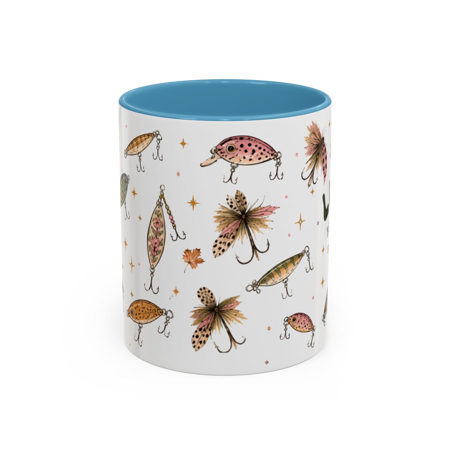 Fishing Lures Coffee Mug — "Luke’s Bait & Tackle" Accent Mug (11/15oz)