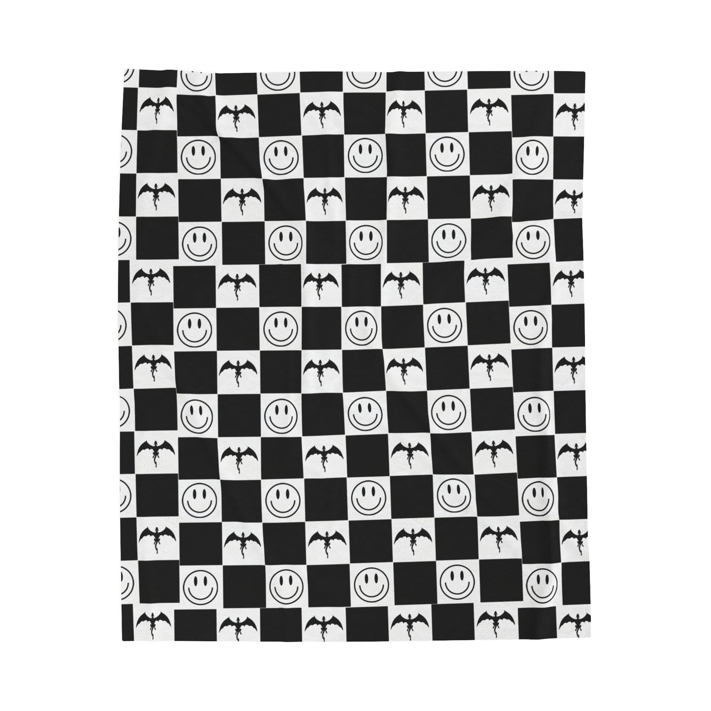 Fourth Wing Blanket Fourth Wing Gift for Her | Checkerboard Bookish Fleece Throw Blanket | Iron Flame Gifts | Bookstagram Merch