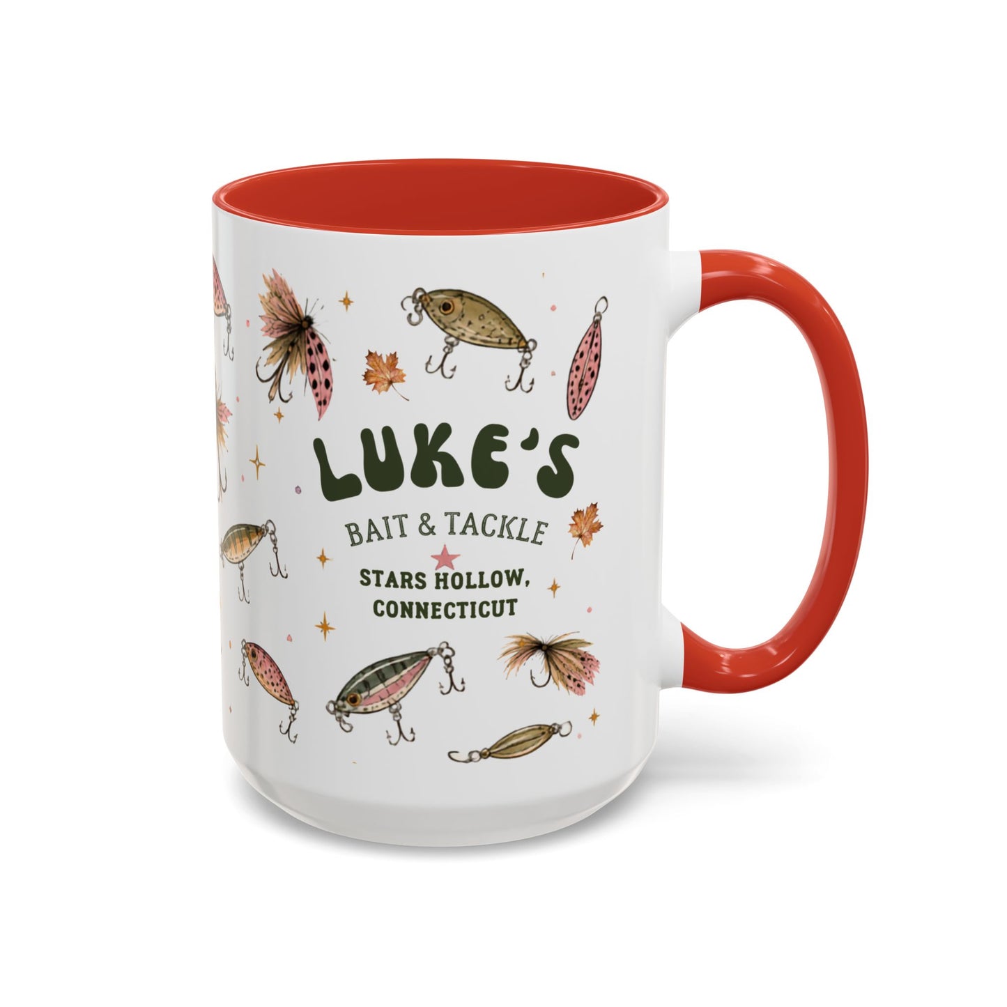 Luke’s Bait & Tackle Fishing Mugs – Vintage Lure Coffee Cup (11/15oz)