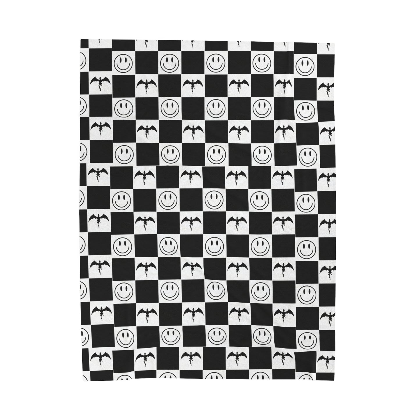 Fourth Wing Blanket Fourth Wing Gift for Her | Checkerboard Bookish Fleece Throw Blanket | Iron Flame Gifts | Bookstagram Merch