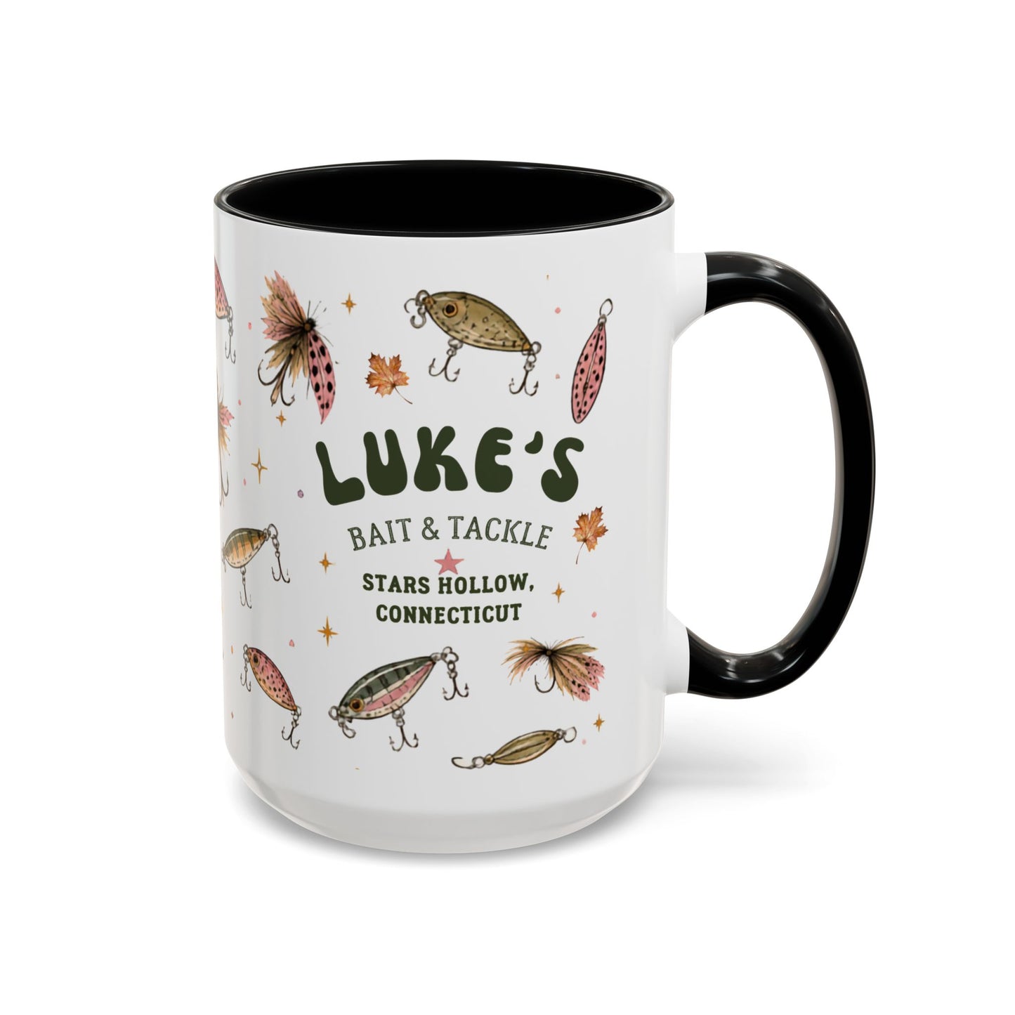 Luke’s Bait & Tackle Fishing Mugs – Vintage Lure Coffee Cup (11/15oz)