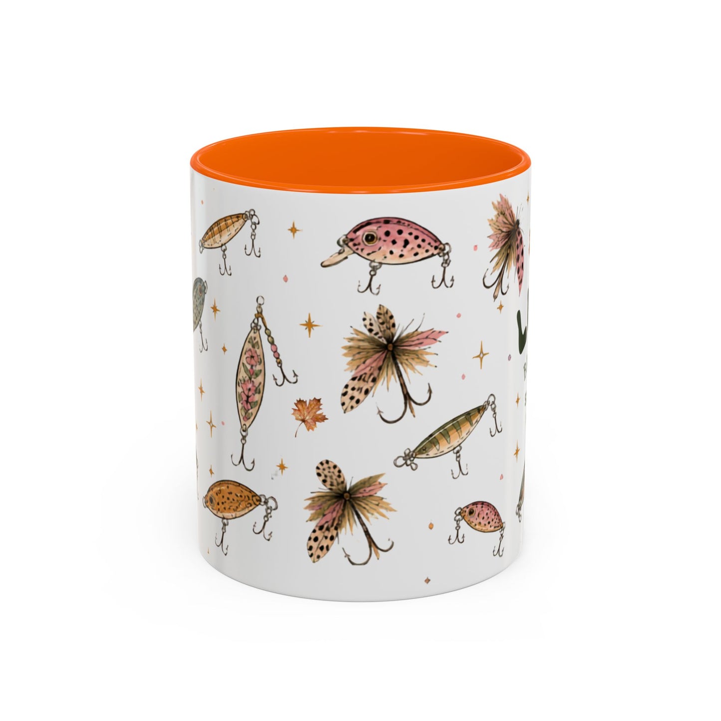Fishing Lures Coffee Mug — "Luke’s Bait & Tackle" Accent Mug (11/15oz)