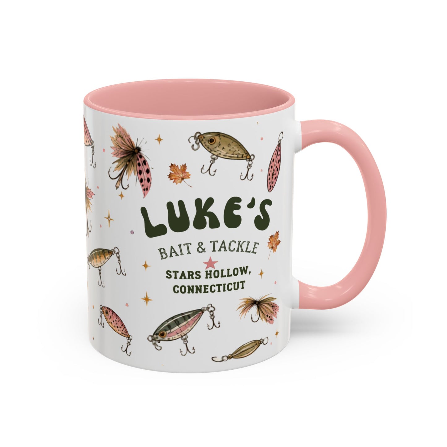Fishing Lures Coffee Mug — "Luke’s Bait & Tackle" Accent Mug (11/15oz)